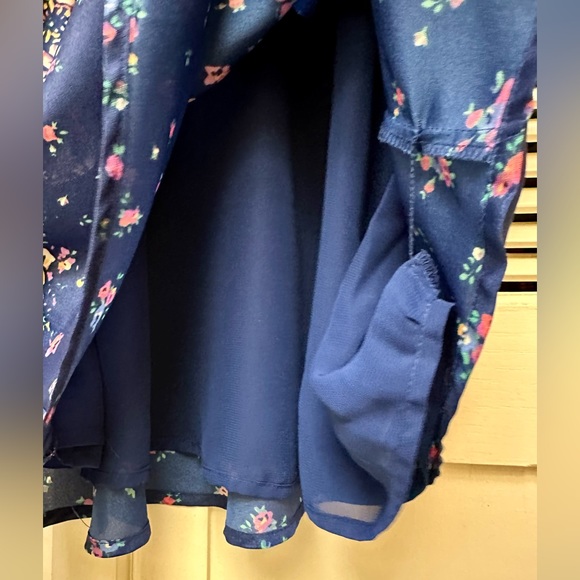 I Love H-81 (Forever 21) Floral Belted Dress Size S - Picture 7 of 11